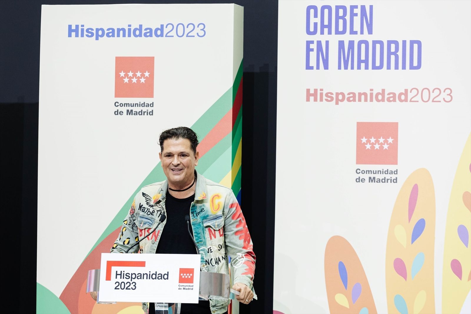 El cantante colombiano Carlos Vives durante la presentación de la programación del 'Día de la Hispanidad'