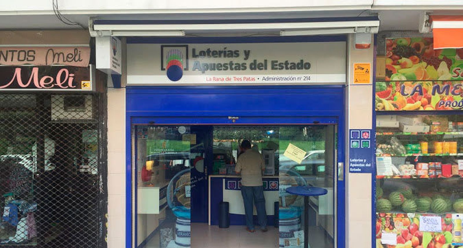Adiministración de loteria donde fue sellado el premio