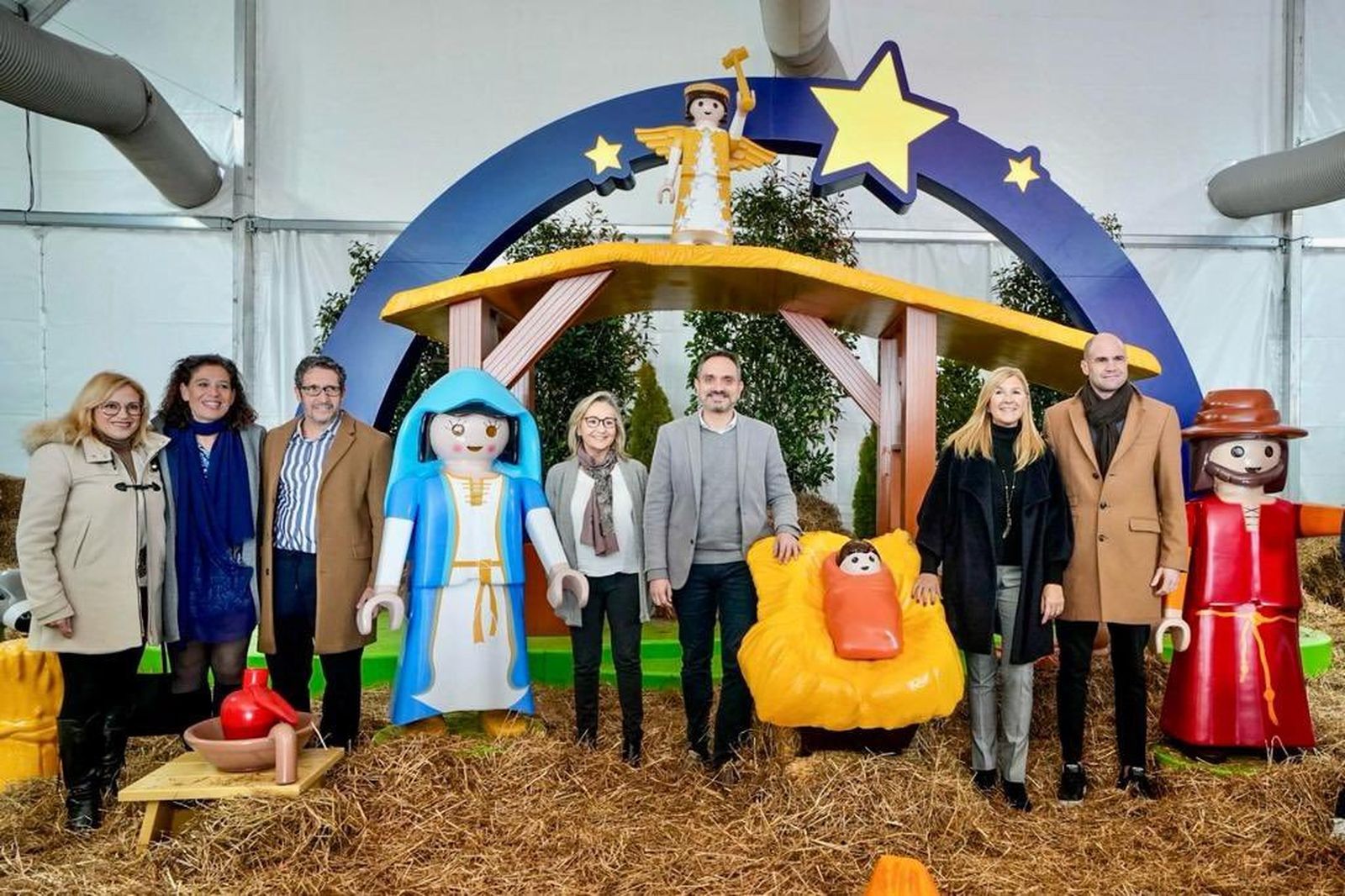 Inauguración del Belén gigante de Playmobil de Móstoles