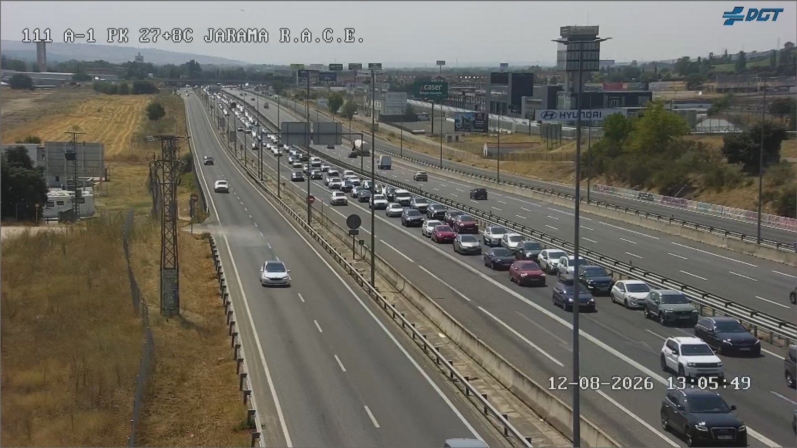 Retenciones en las carreteras madrileñas por los desplazamientos para ver el eclipse