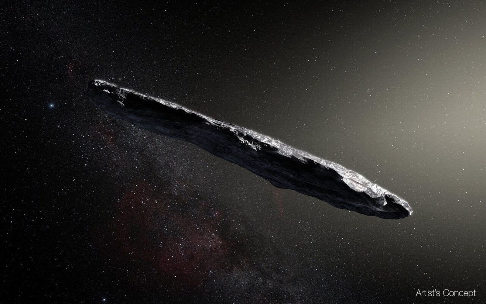 Concepto artístico de 'Oumuamua'
