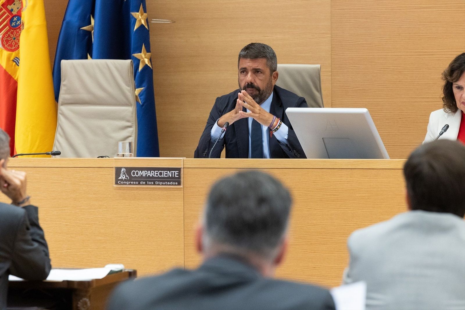Tenso cara a cara entre Rufián y Mazón en la comisión de la DANA del Congreso
