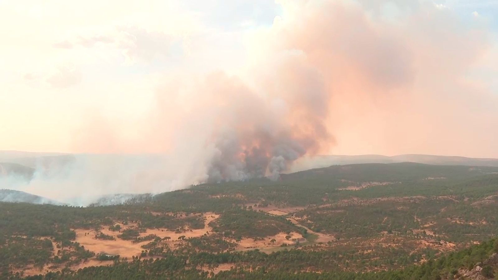 Incendio en Ávila