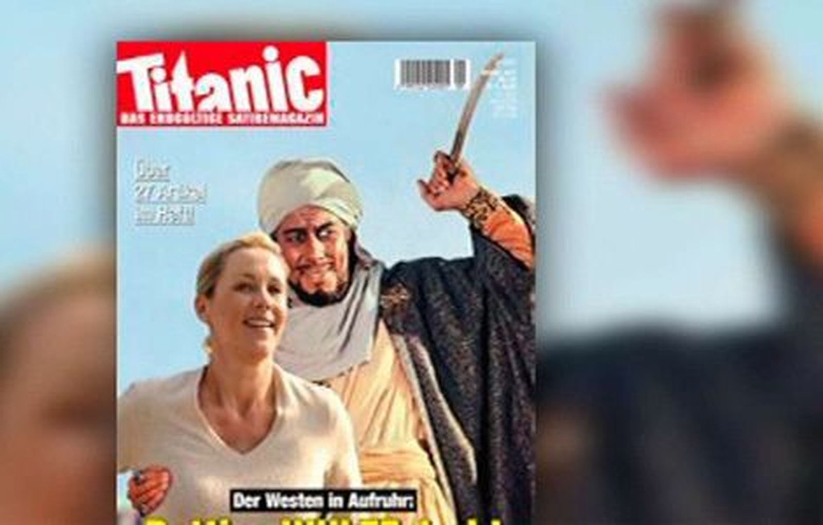 Una revista satírica alemana anuncia una portada con una caricatura de Mahoma