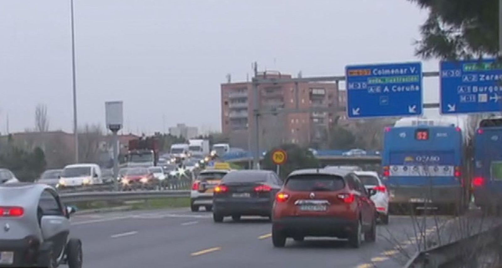 Cerrado ya y durante 11 meses el ramal que une la Castellana a la M-607