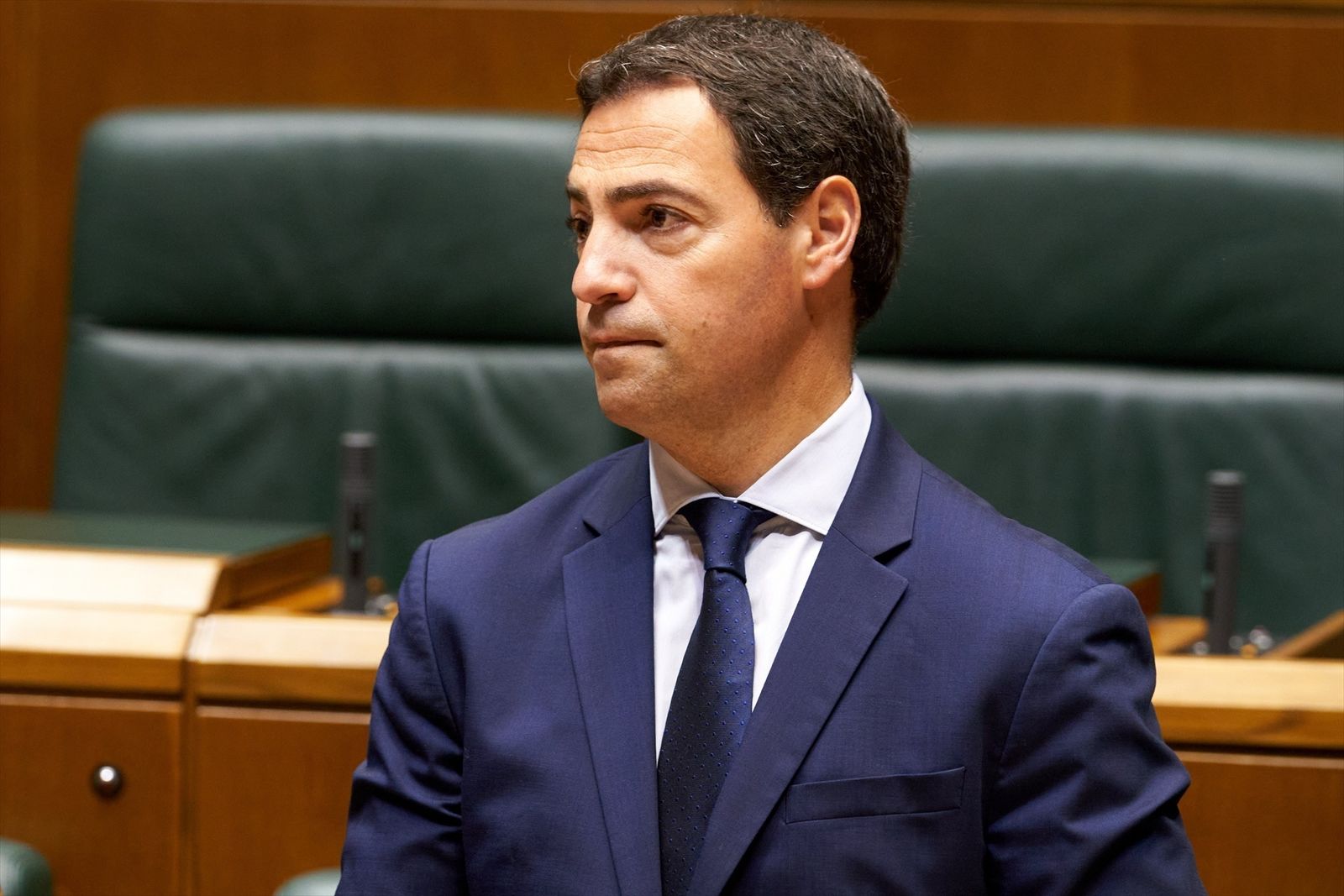 El candidato a lehendakari por el PNV, Imanol Pradales