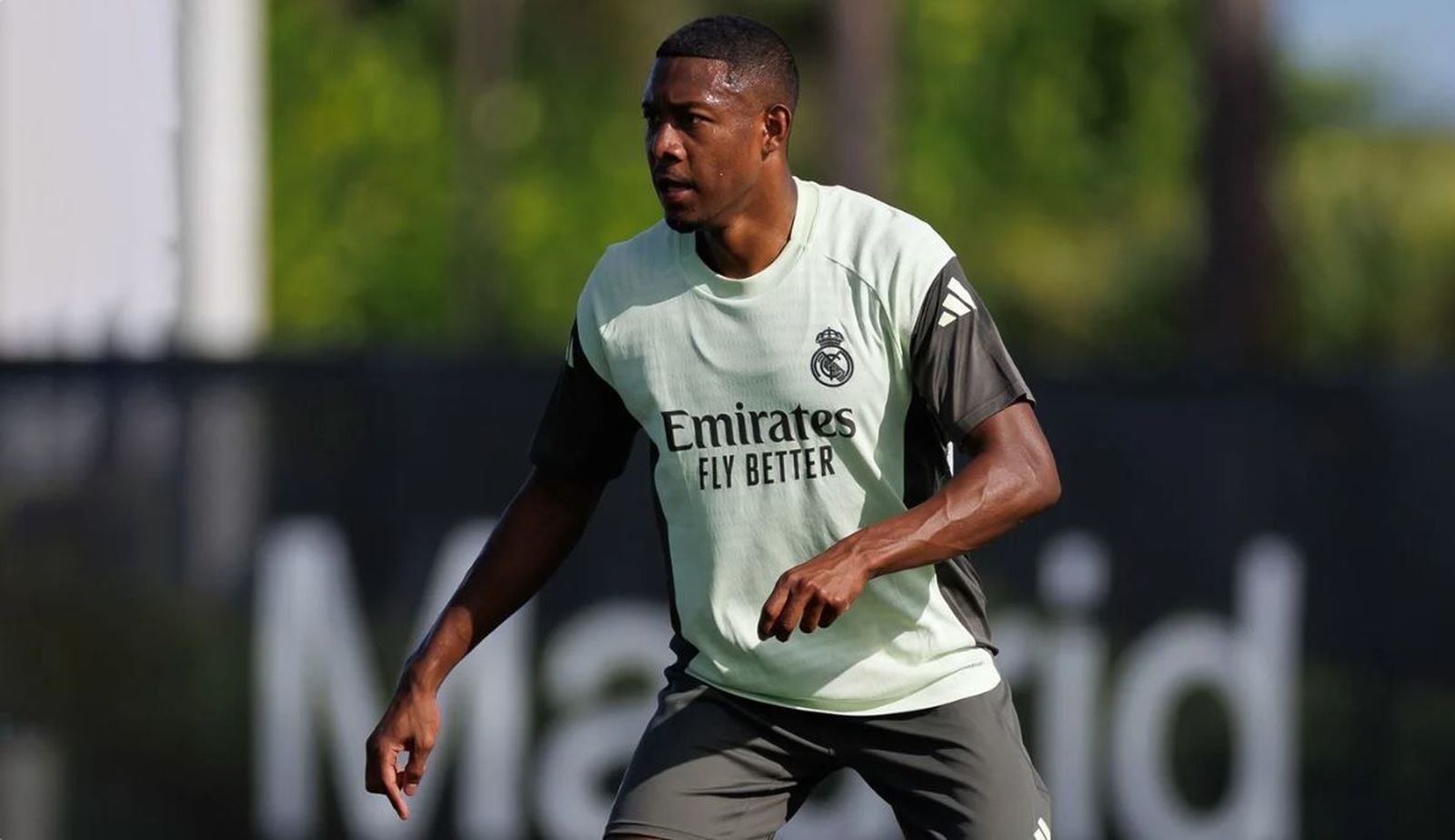 Alaba vuelve a entrenar con el Real Madrid