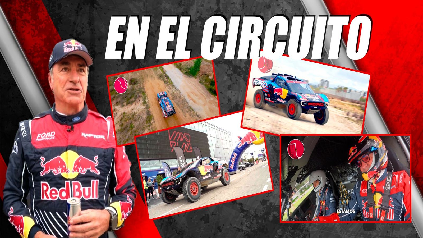 Carlos Sainz da la primera vuelta completa a Madring con el Ford Raptor T1+