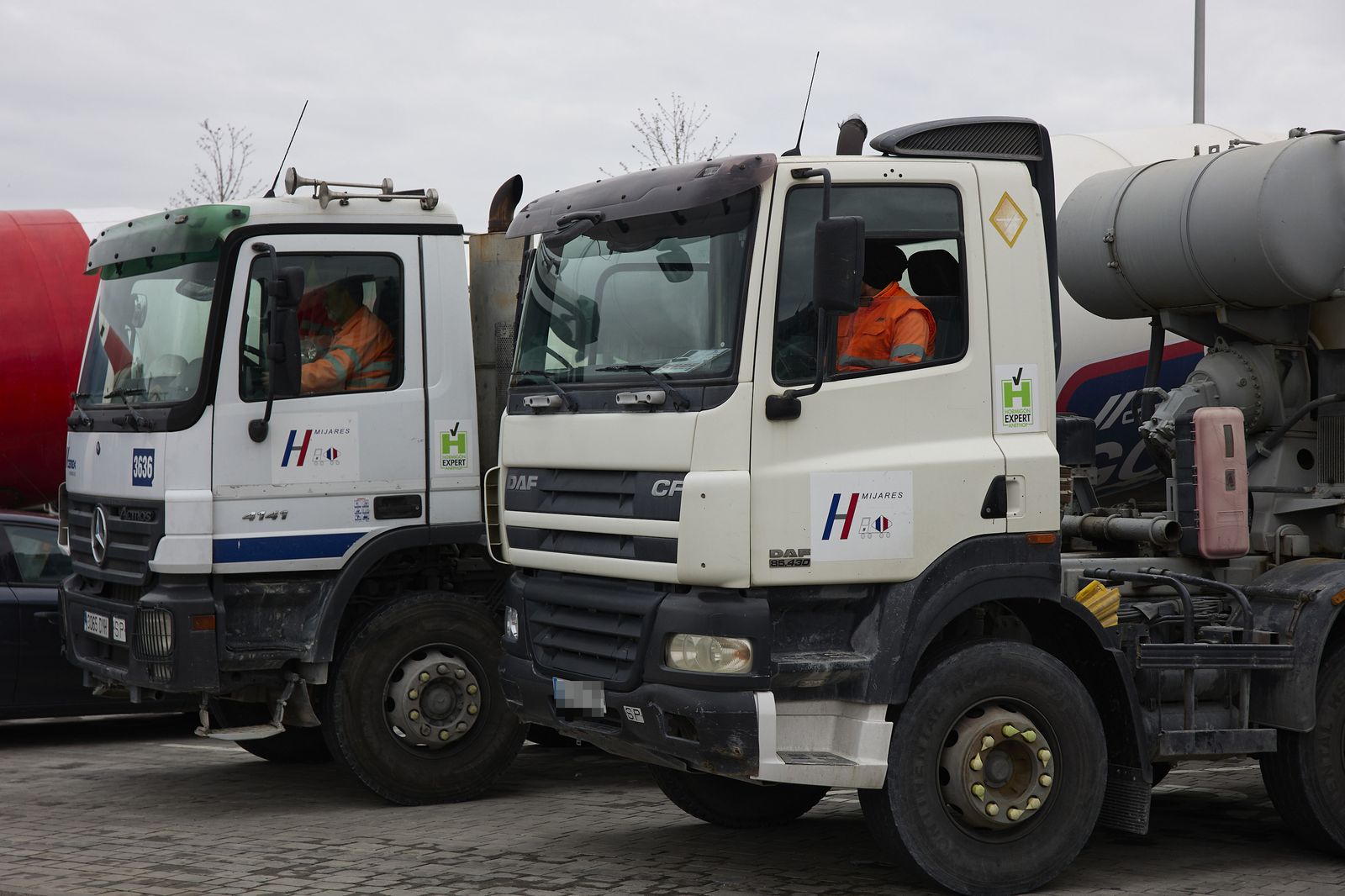 Camiones estacionados en el Wanda en el pasado paro de transportistas