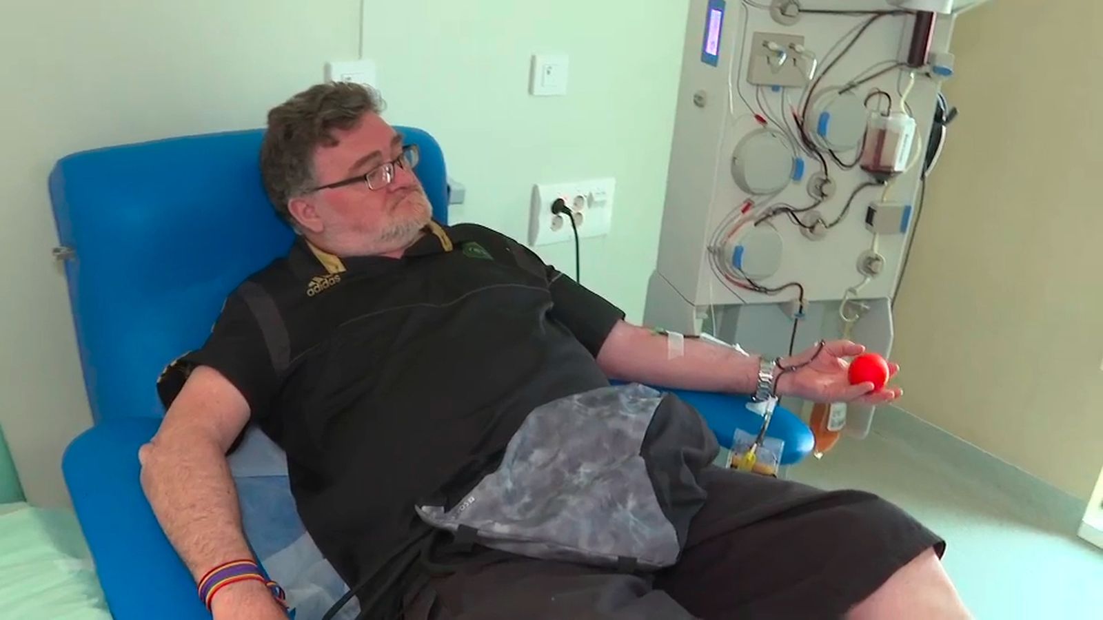 Un donante de plasma