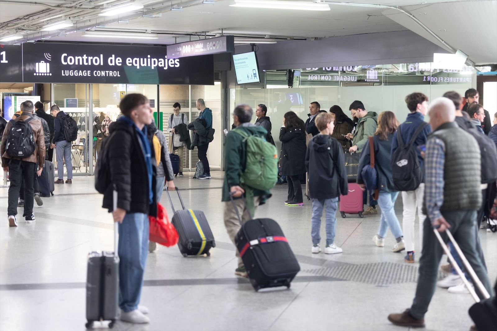 Viajeros estación de Atocha