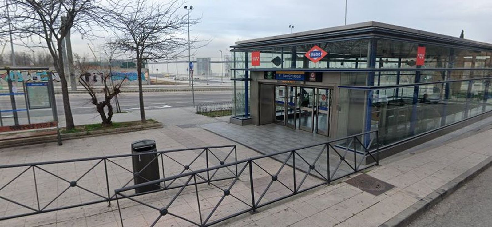 Estación de metro de San Cristóbal de los Ángeles, en Villaverde