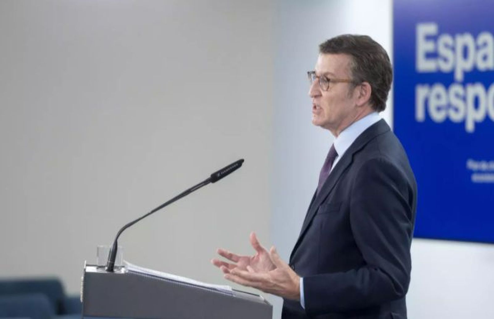 Alberto Núñez Feijóo, presidente del Partido Popular