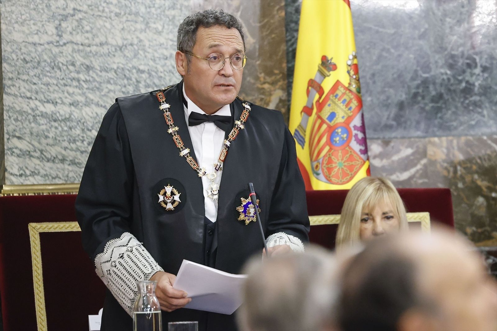 El fiscal general del Estado, Álvaro García Ortiz durante el acto de apertura del año judicial