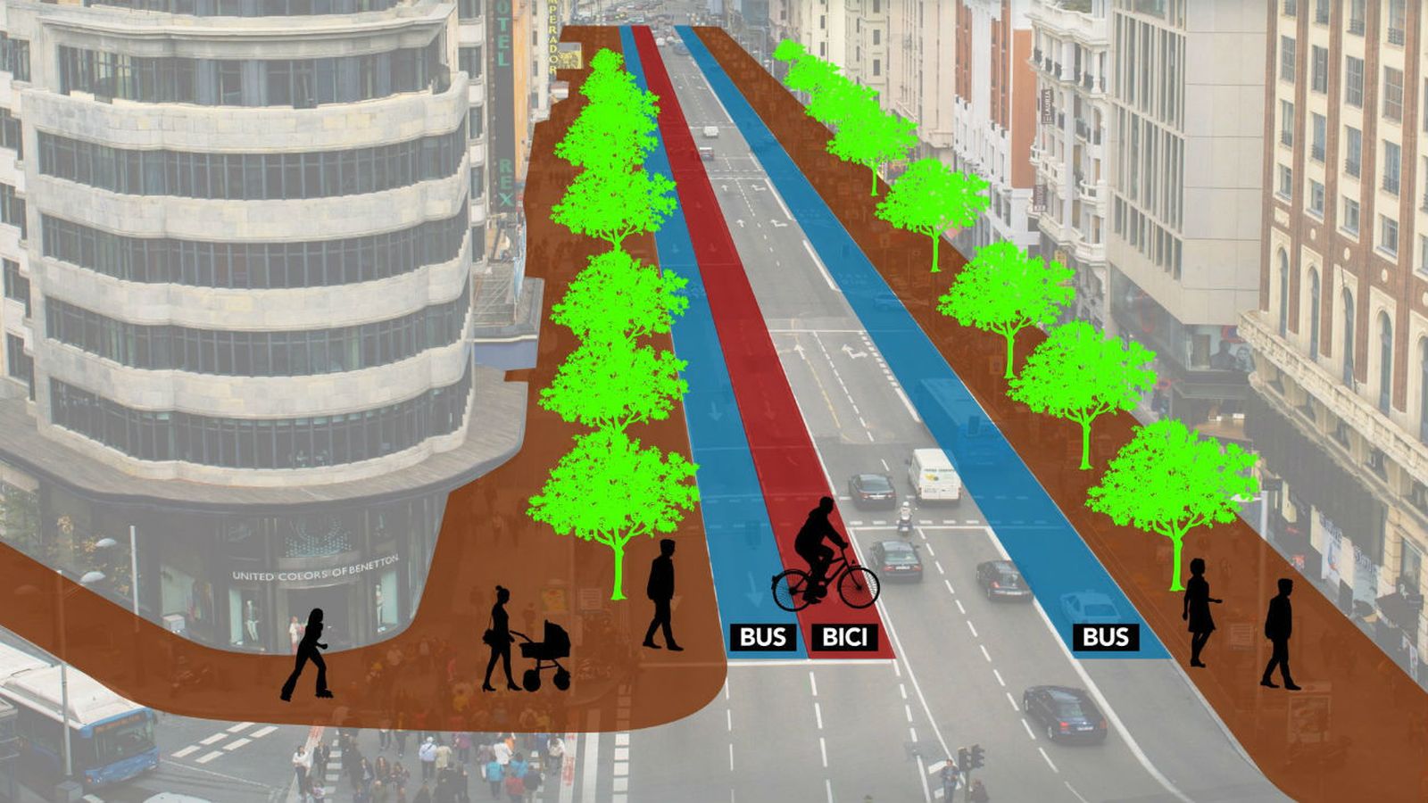 Así quedará la "nueva Gran Vía"