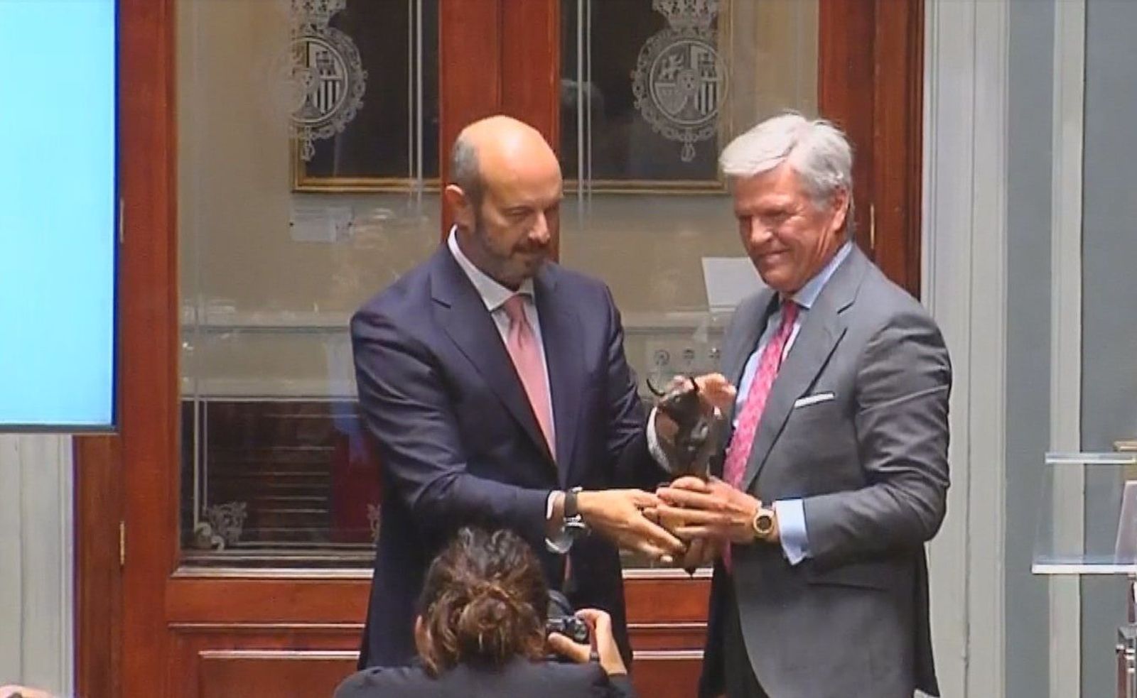Juan Antonio Ruiz, 'Espartaco', recibe el premio a la figura de Tauromaquia