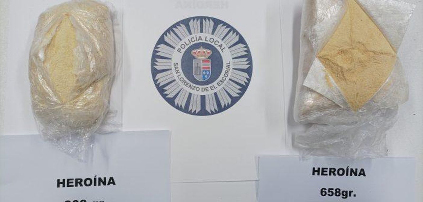 Sustancias intervenidas por agentes locales de San Lorenzo de El Escorial