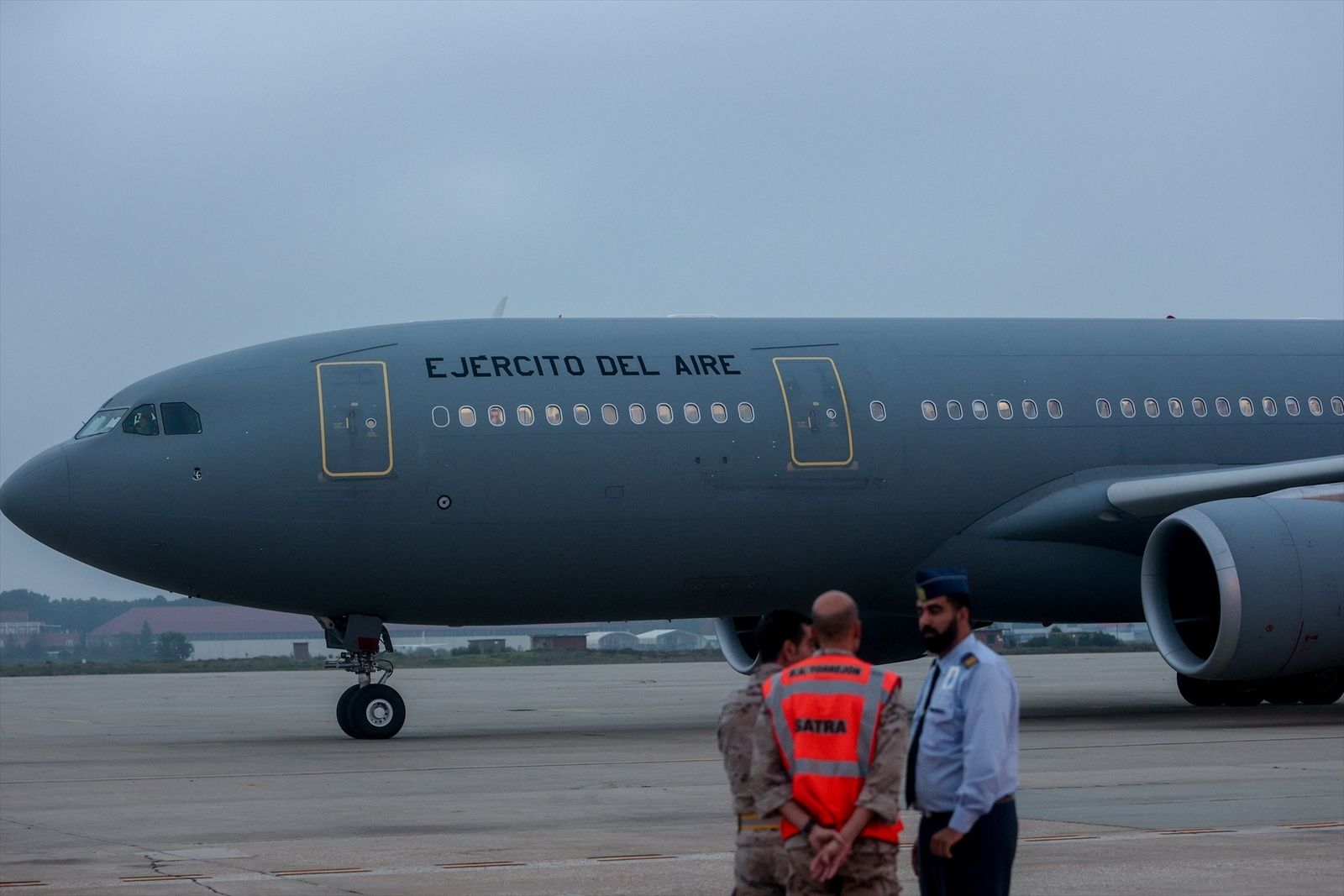 Avión del Ejército del Aire en la Base Aérea de Torrejón
