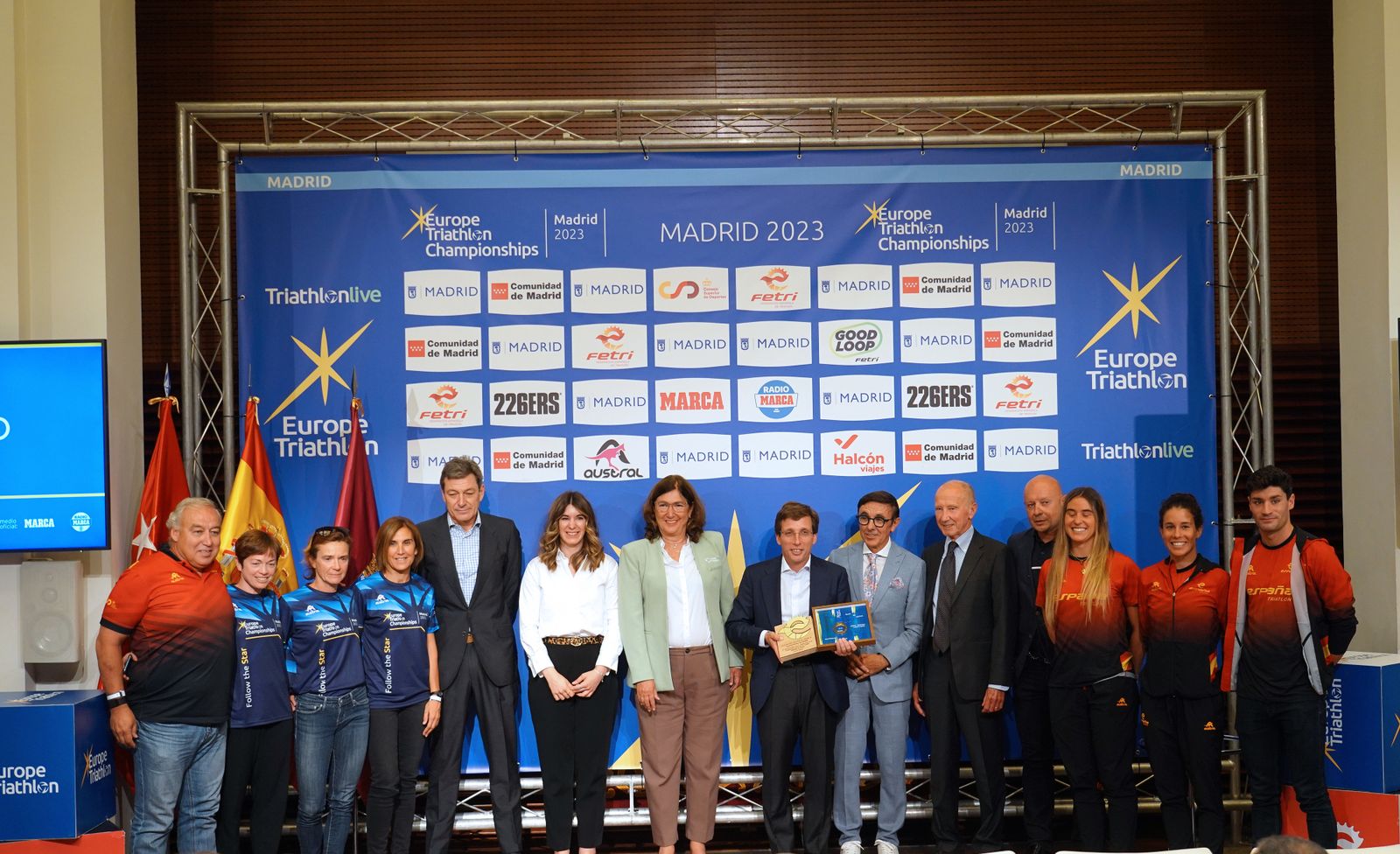 Presentación del Campeonato de Europa de triatlón