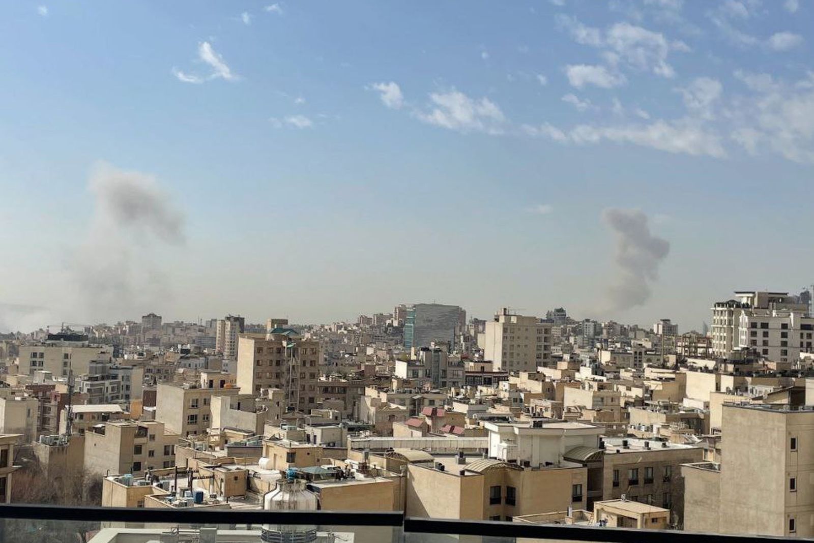 Bombardeos en Teherán