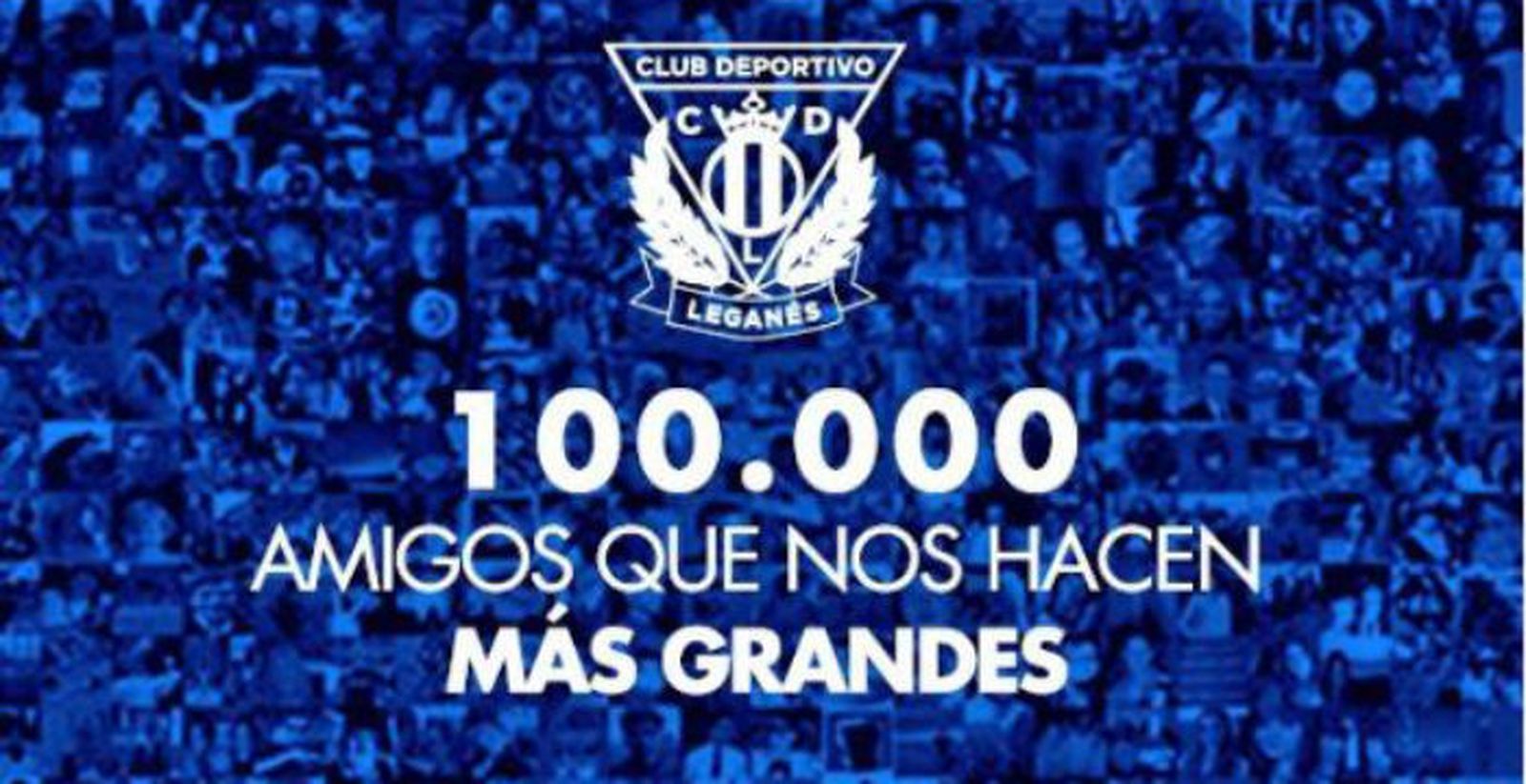 El Leganés alcanza los cien mil seguidores en Twitter