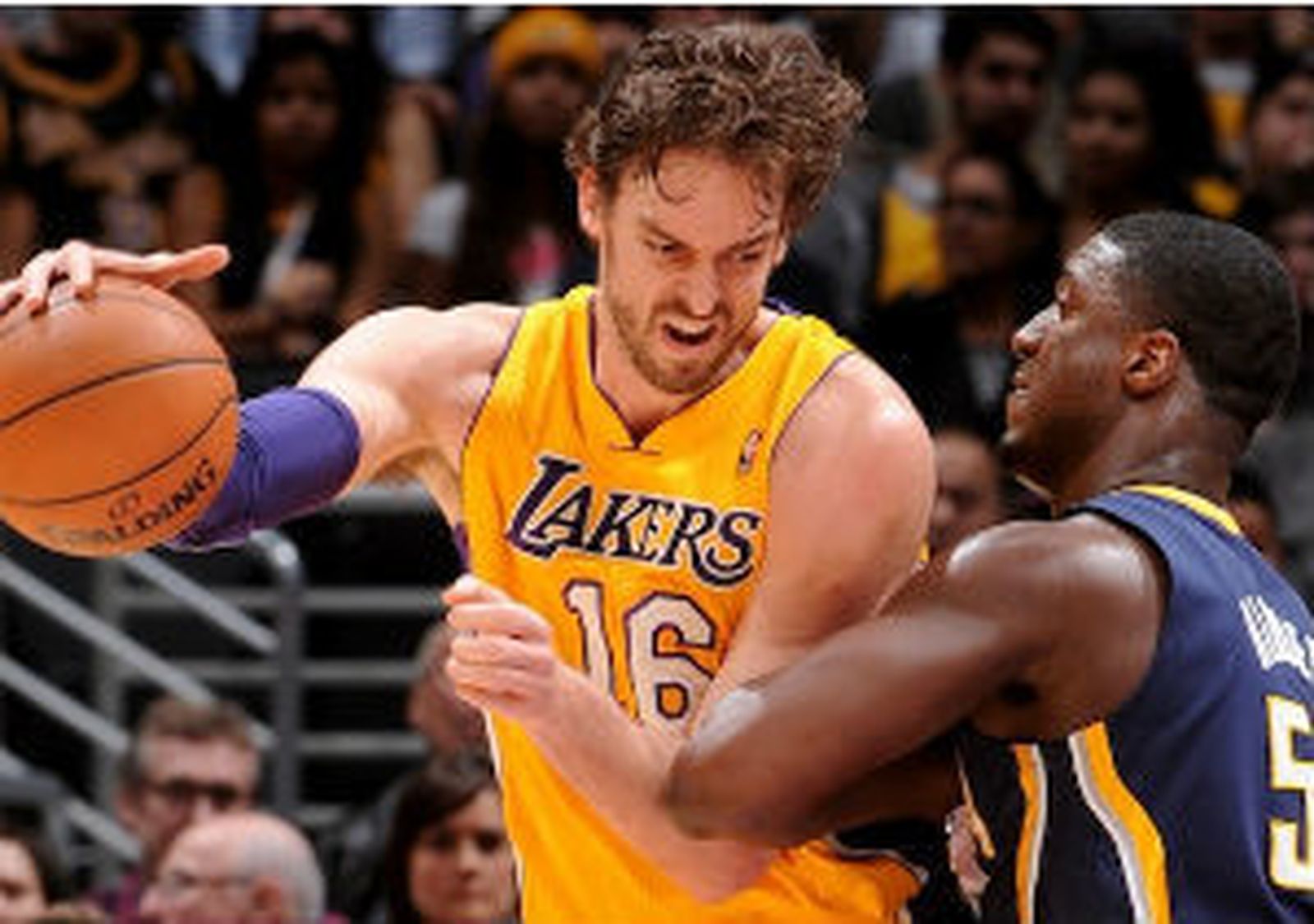 Pau Gasol, ante Pacers