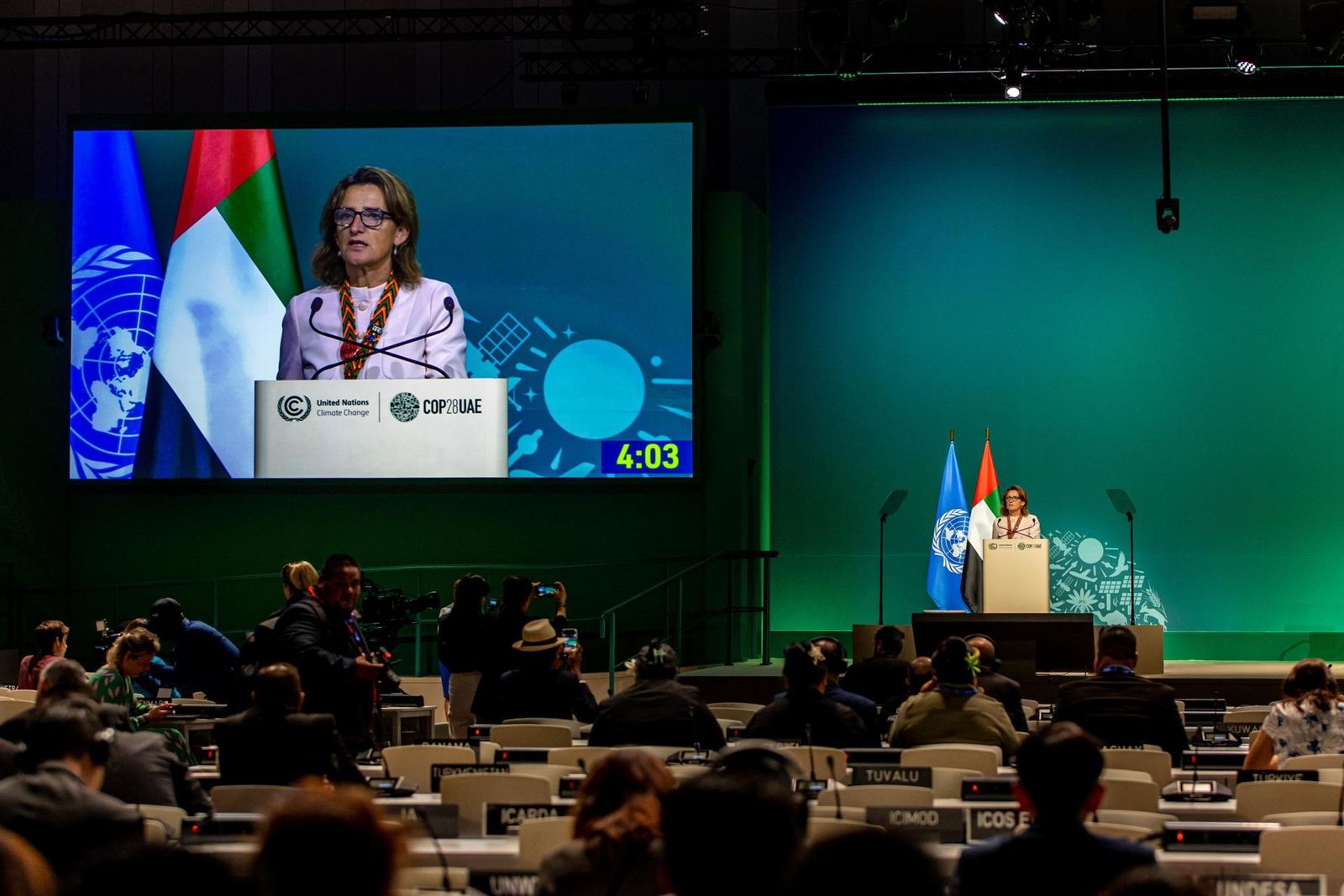 Teresa Ribera interviene en la COP28 de Dubai