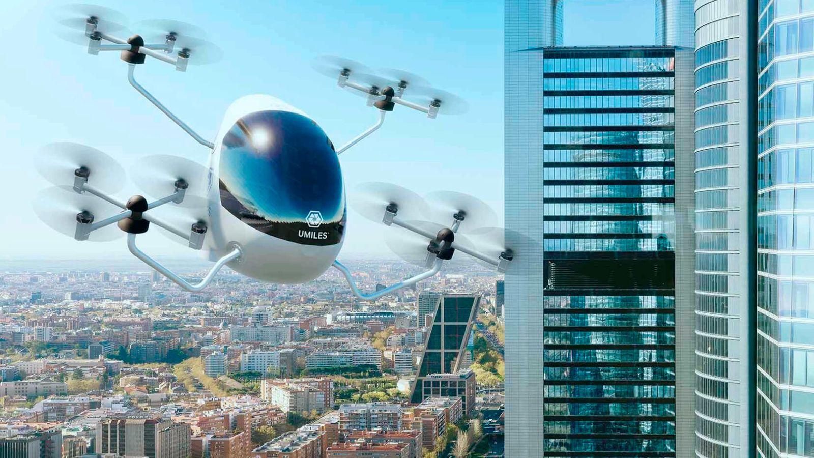 Prototipo del primer aerotaxi no tripulado con tecnología española