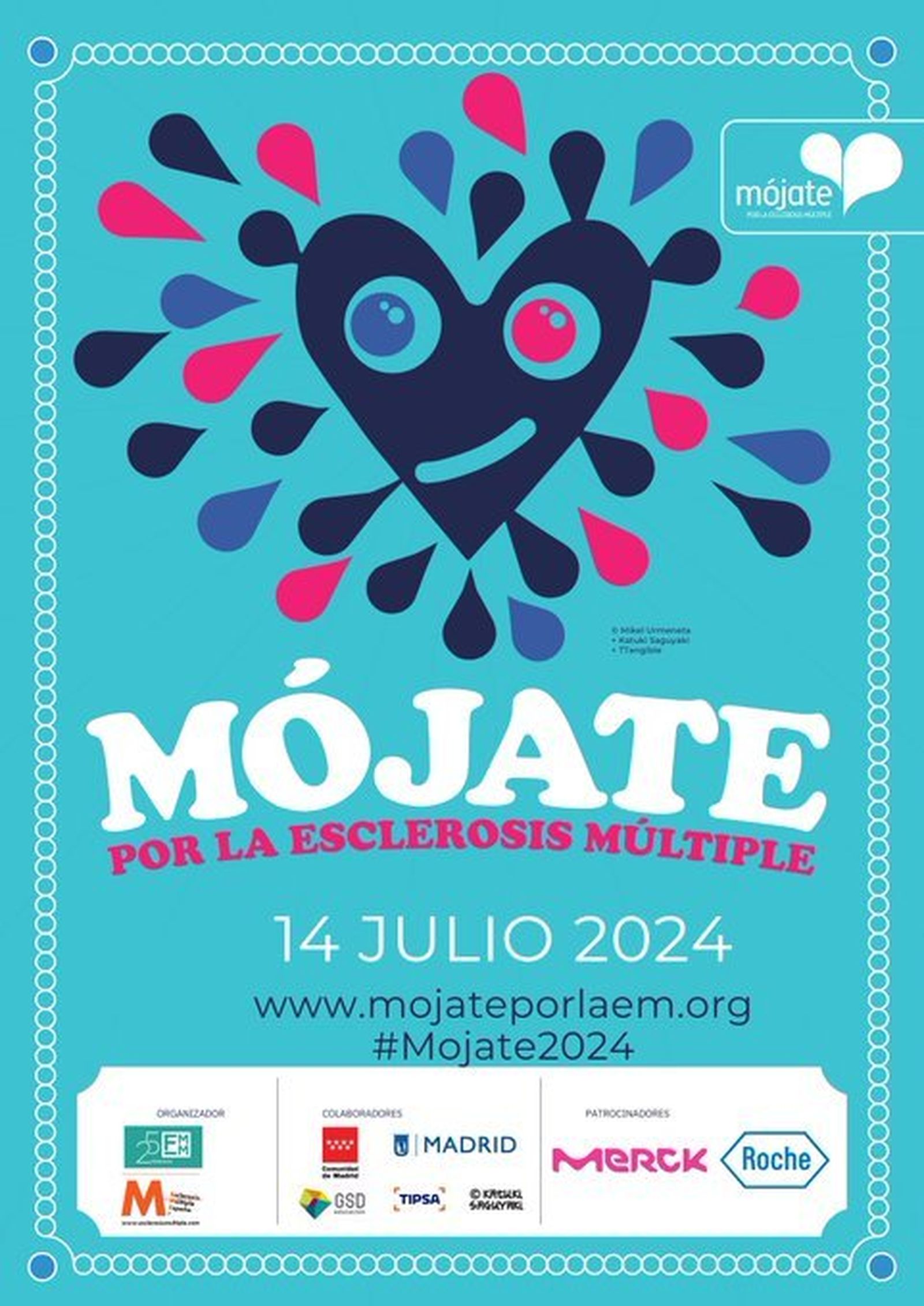 Iniciativa 'Mójate por la esclerosis' en Las Rozas