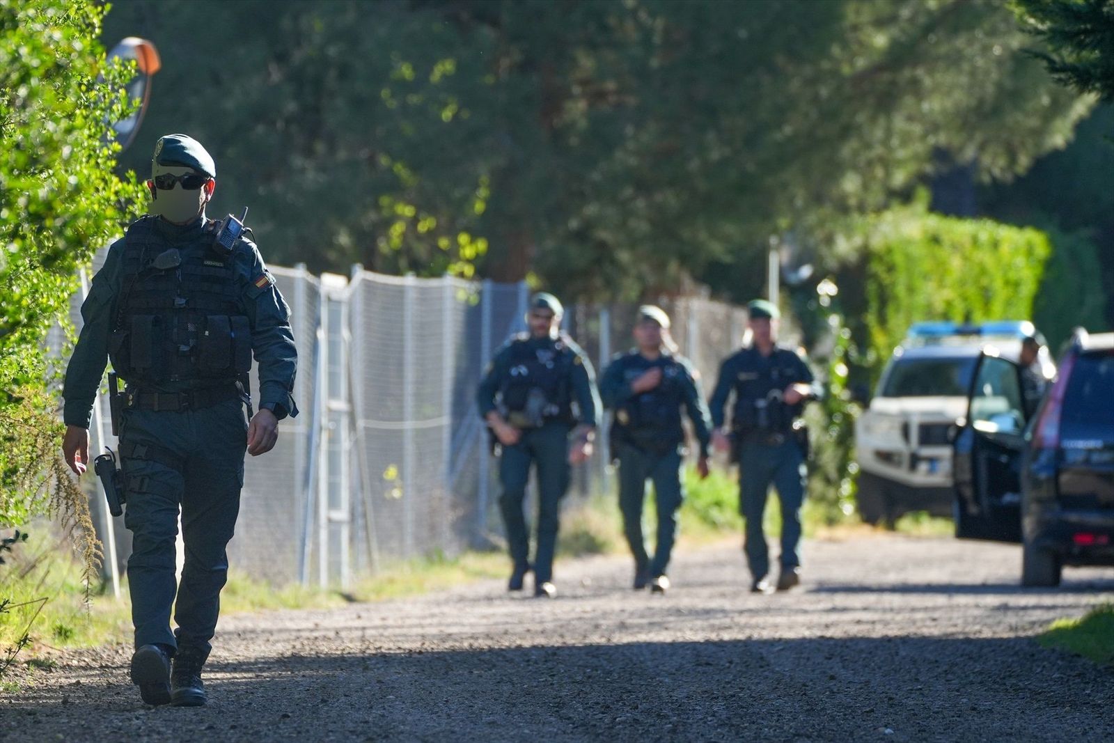 La UCO inspecciona el sótano oculto hallado en la casa del acusado de la muerte de Esther López en Traspinedo