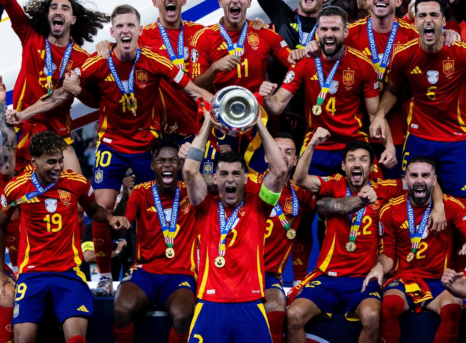 Selección española. campeona de Europa