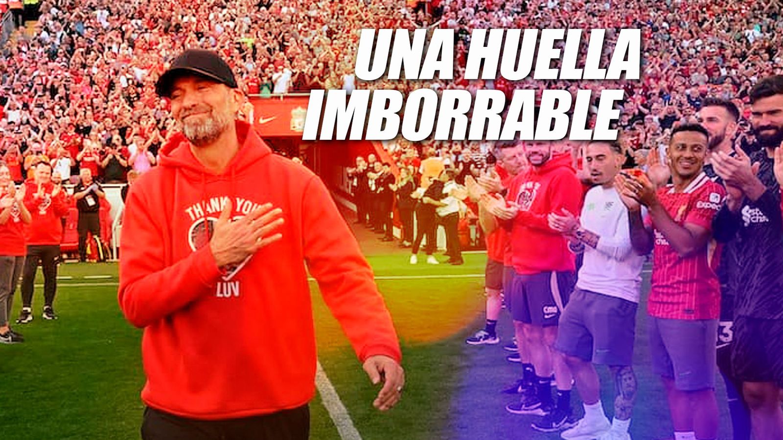El conmovedor gesto de Klopp al abrir los regalos de despedida de los aficionados del Liverpool