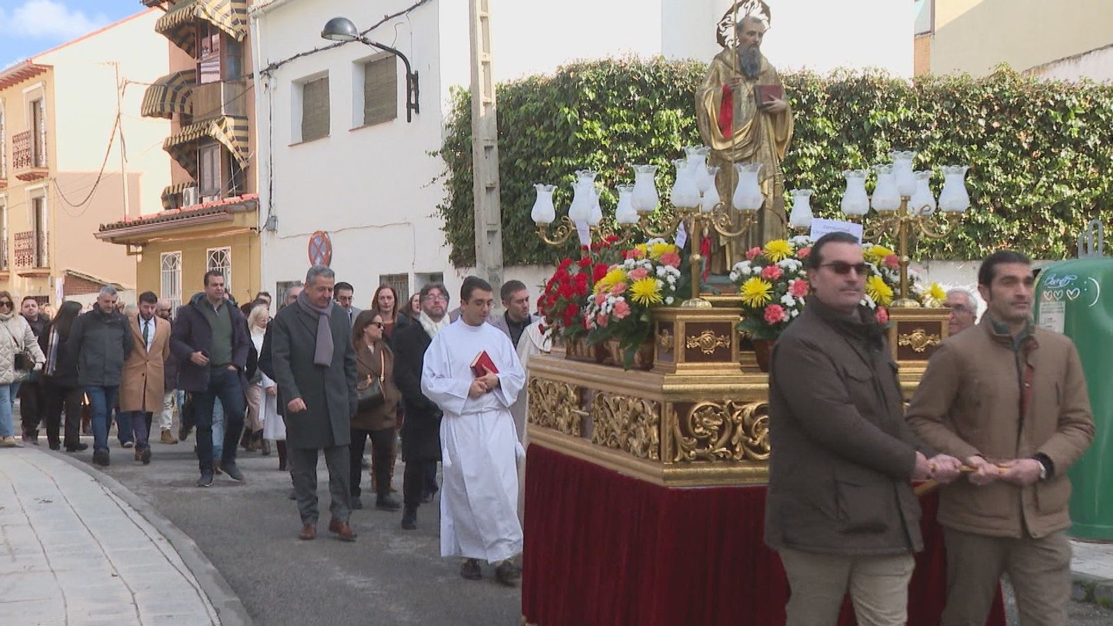 Pinto se vuelca en la celebración de San Antón con misa, procesión y otras tradiciones