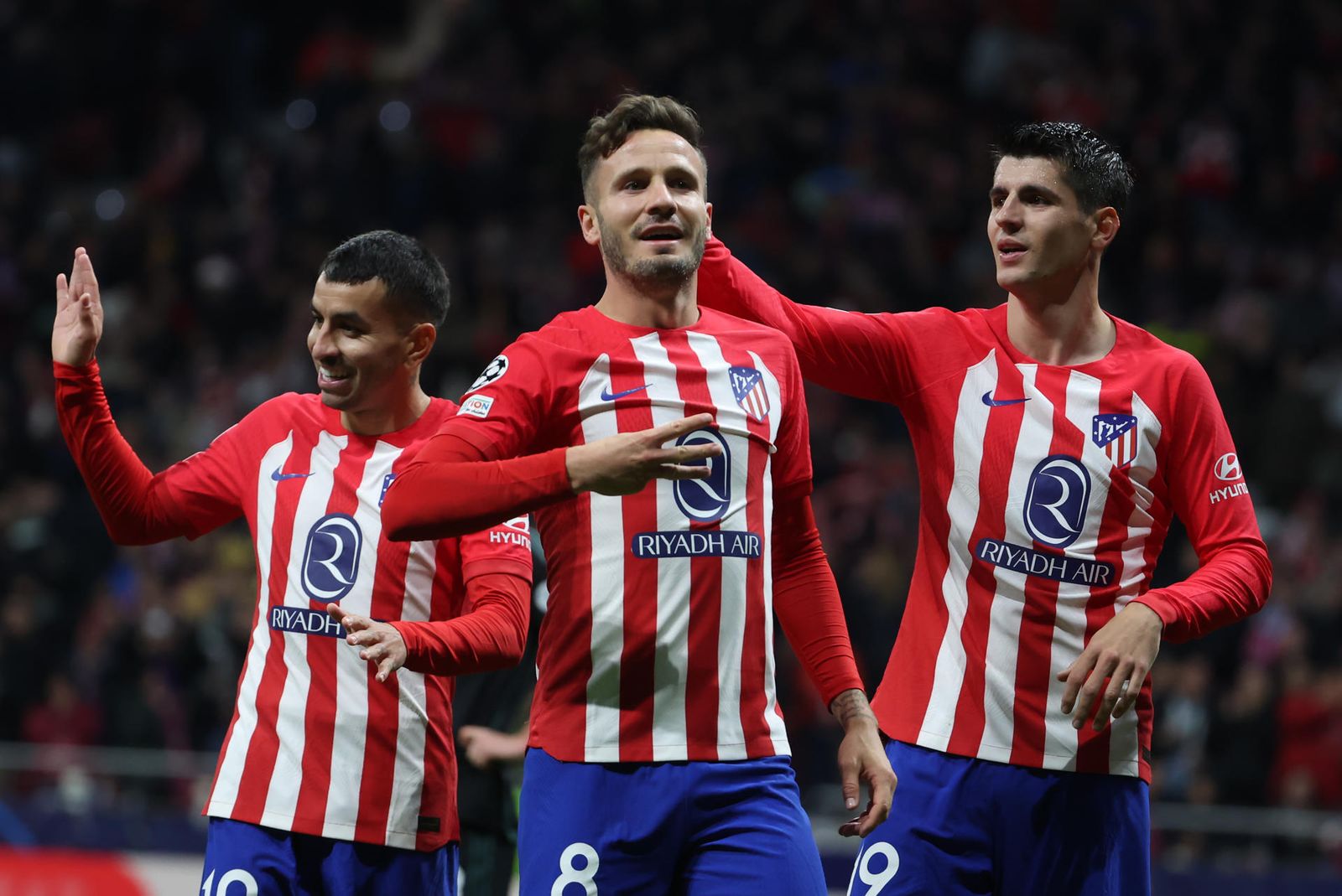 Correa, Saúl y Morata
