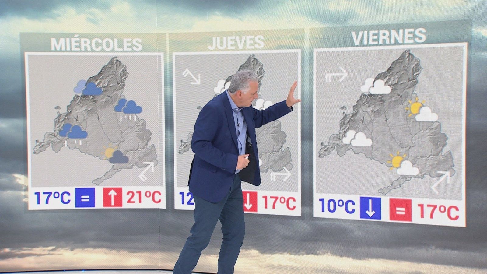 La borrasca exLeslie prepara un miércoles de intensa lluvia y viento en Madrid