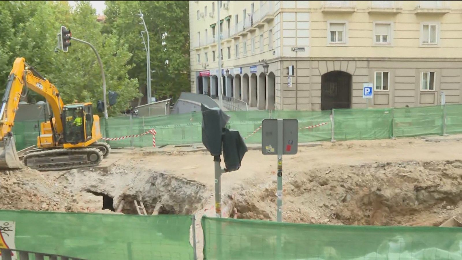 Así están las obras en Marques de Vadillo tras la inundación de agua