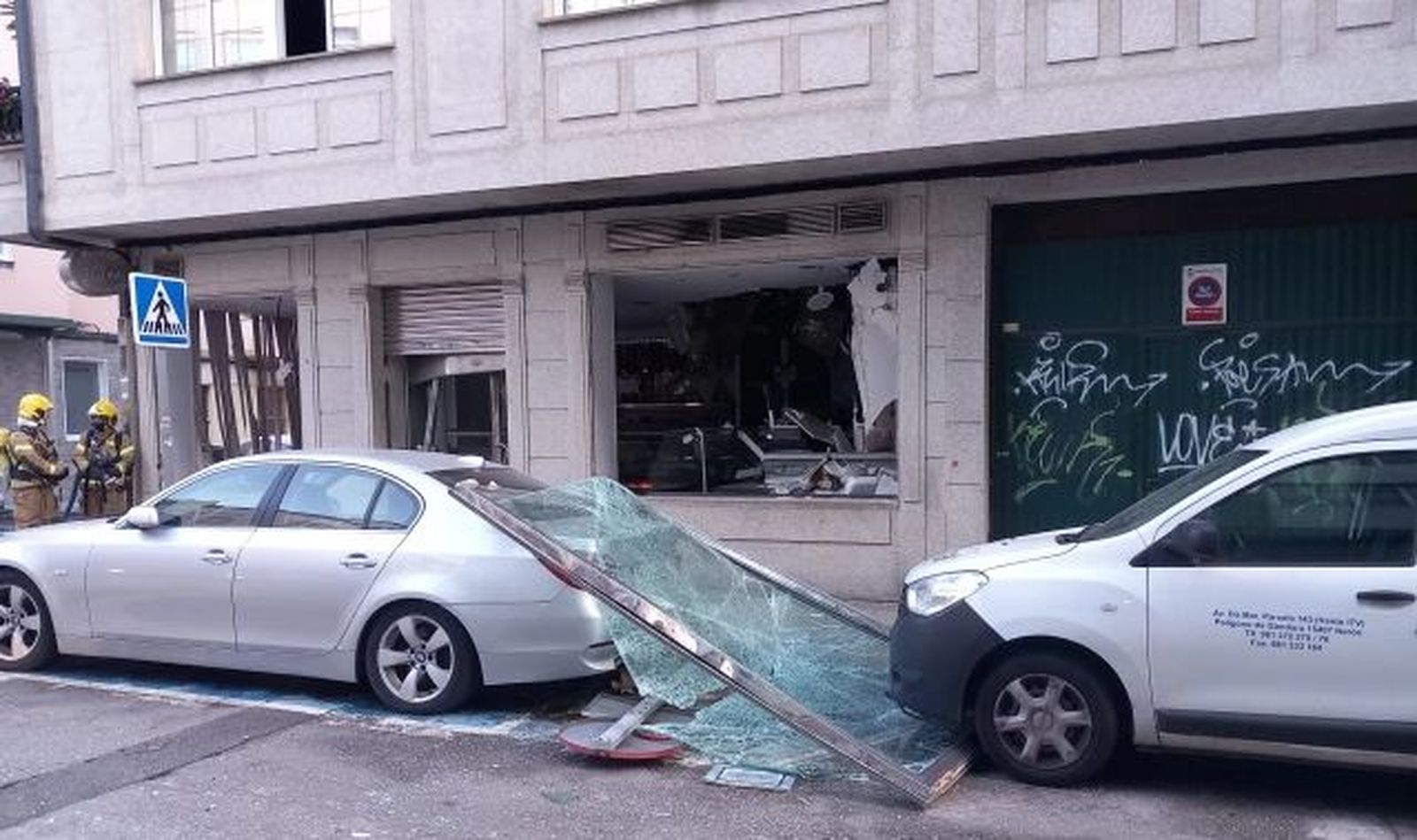 Una explosión de gas en una carnicería en Ferrol