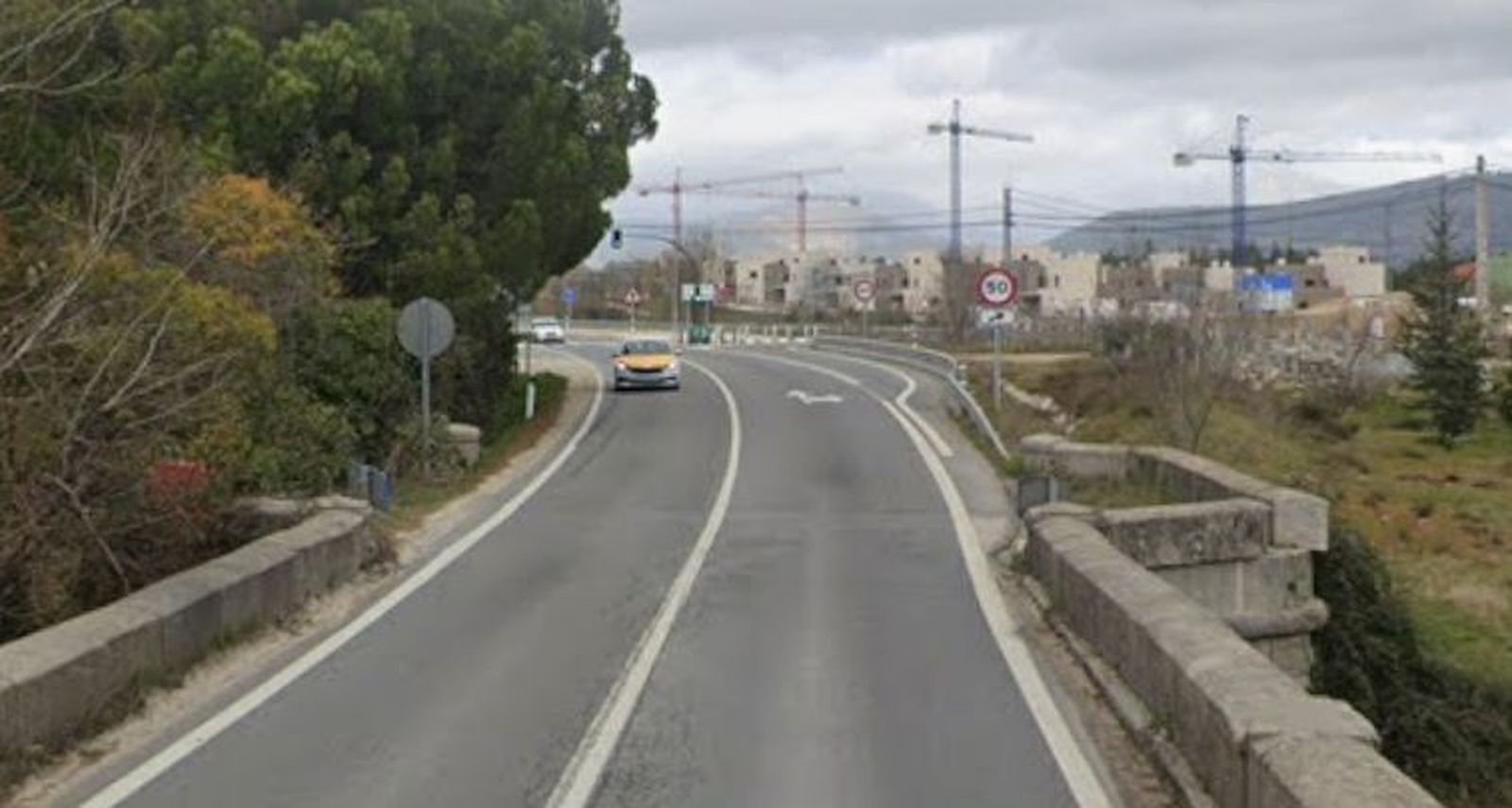 Puente del Herreño, en la M-510, en el término de Galapagar