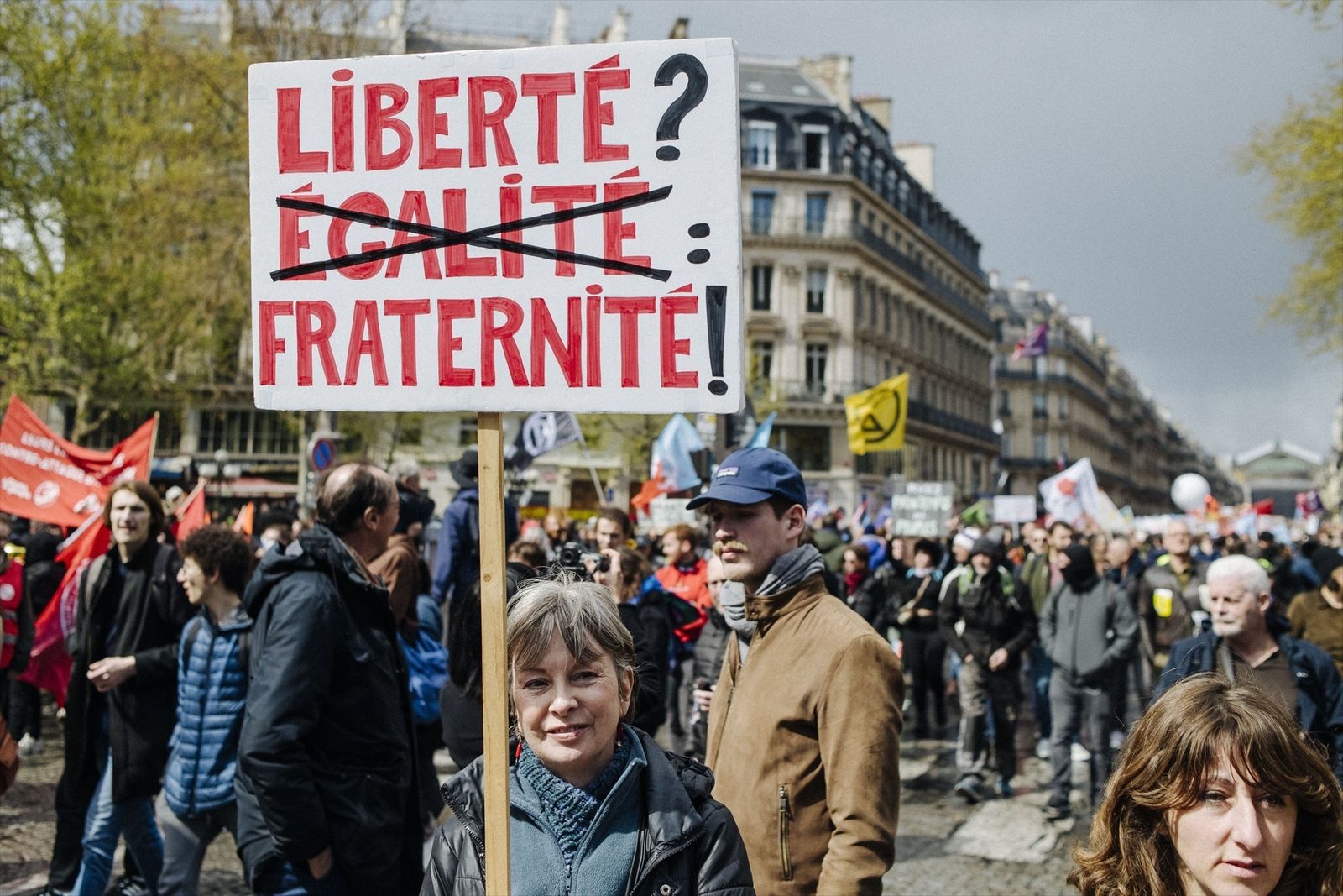 Manifestación contra la reforma de las pensiones en Francia