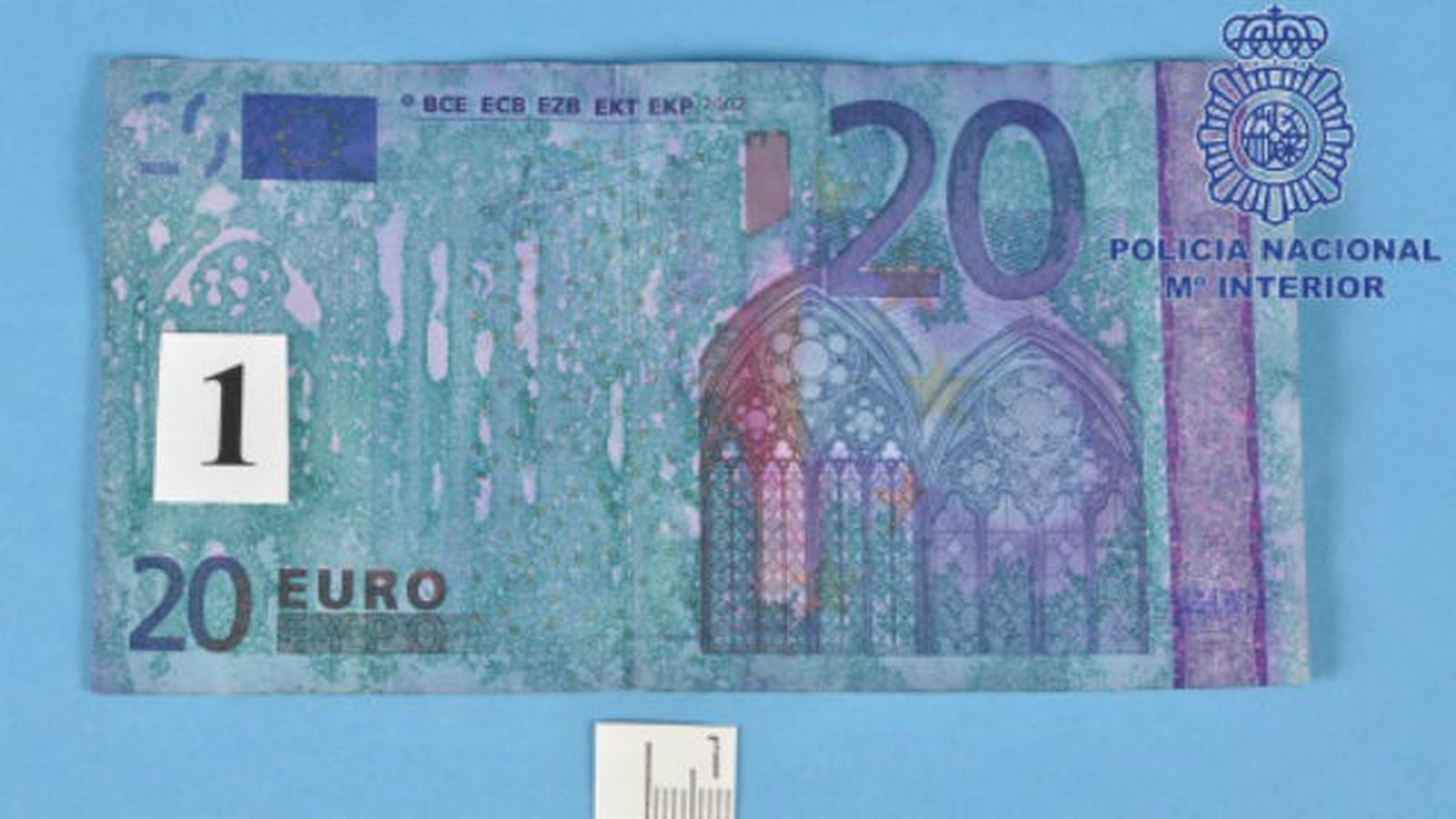 Billetes tintados