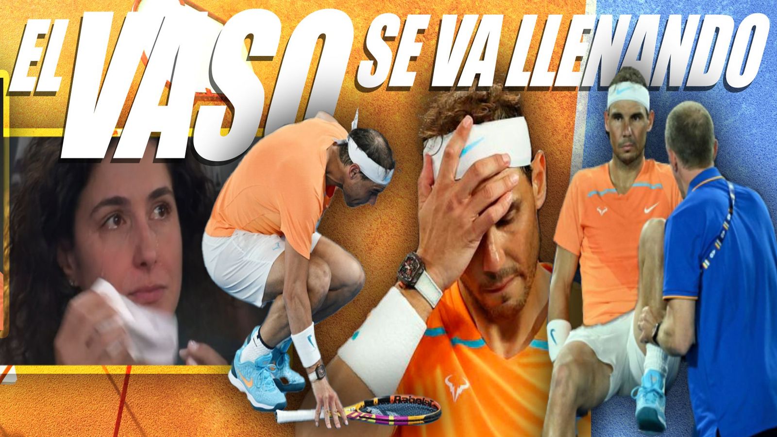 Nadal, desolado ante la prensa
