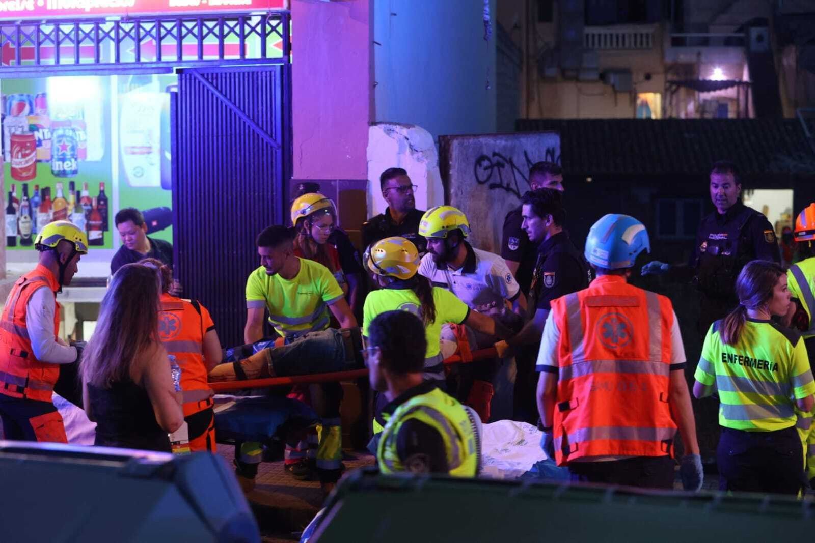 Se derrumba un local en Mallorca