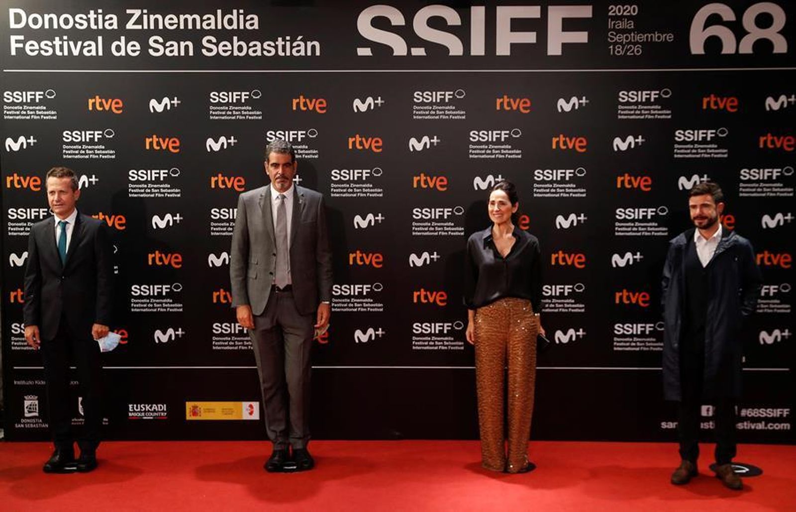 Alfombra roja de la gala de clausura del 68 Festival Internacional de Cine de San Sebastián