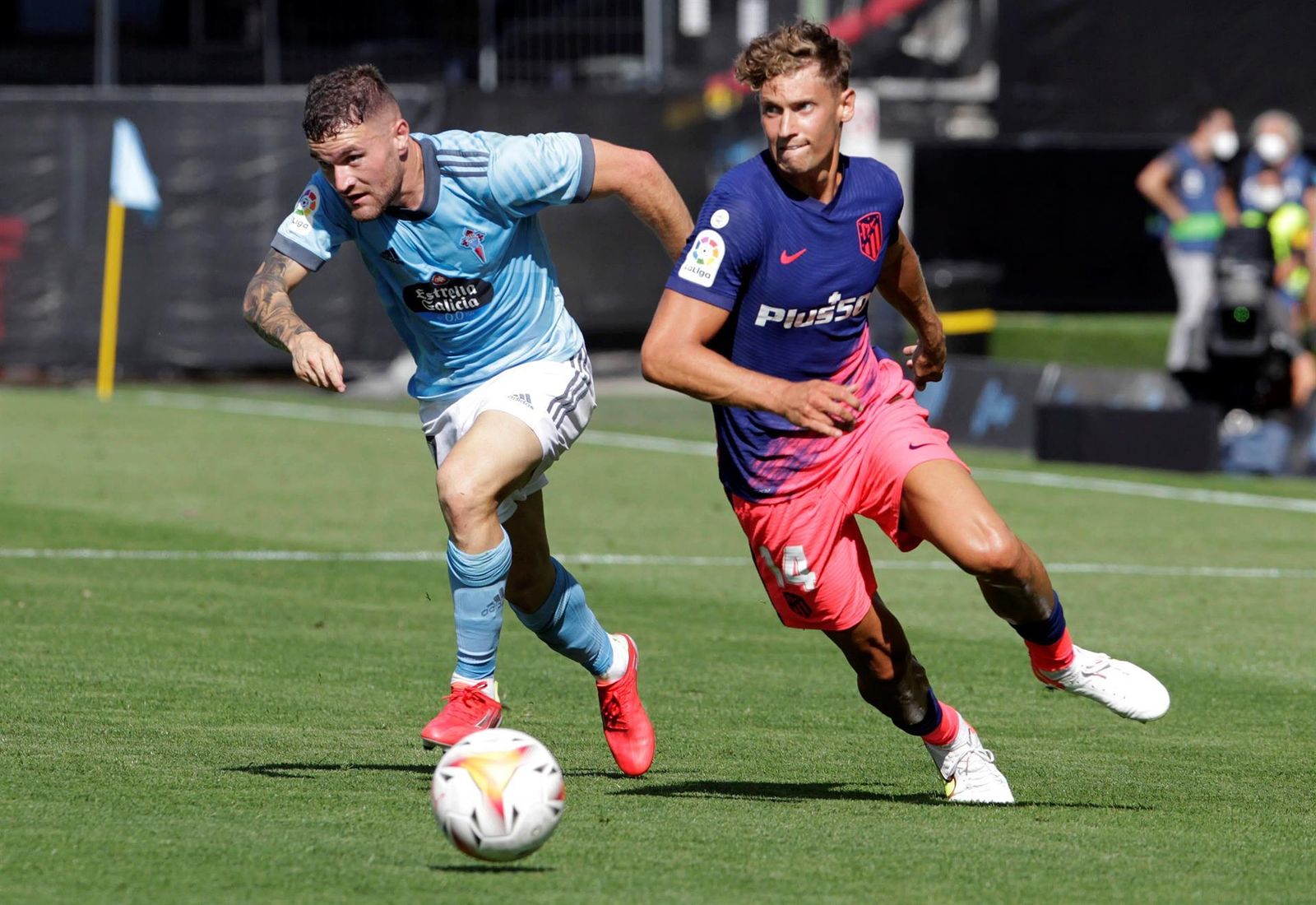 Marcos Llorente, en el partido del Atlético ante el Celta