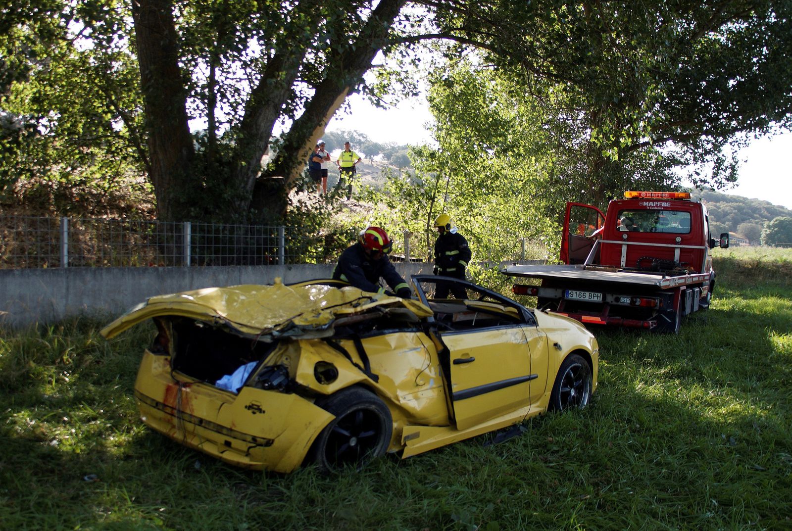 Tres jóvenes muertos en el accidente de tráfico de Salamanc