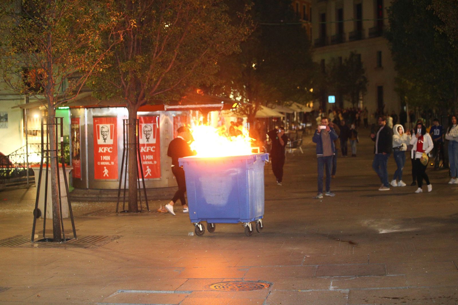 Doce detenidos en los altercados registrados en el centro de Madrid