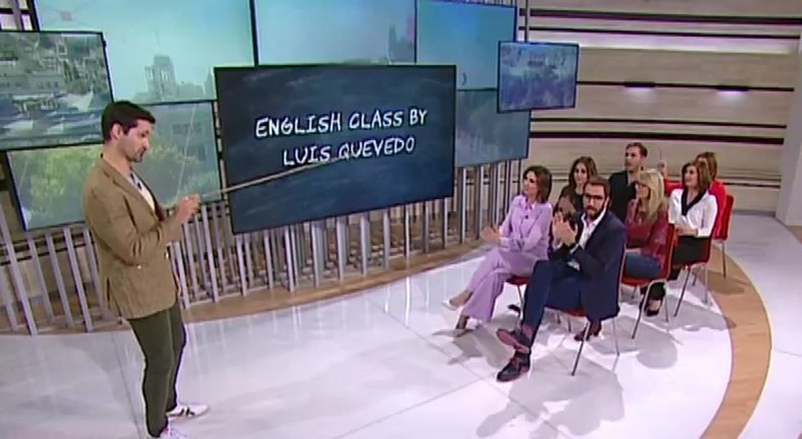 Una clase de inglés con los políticos españoles
