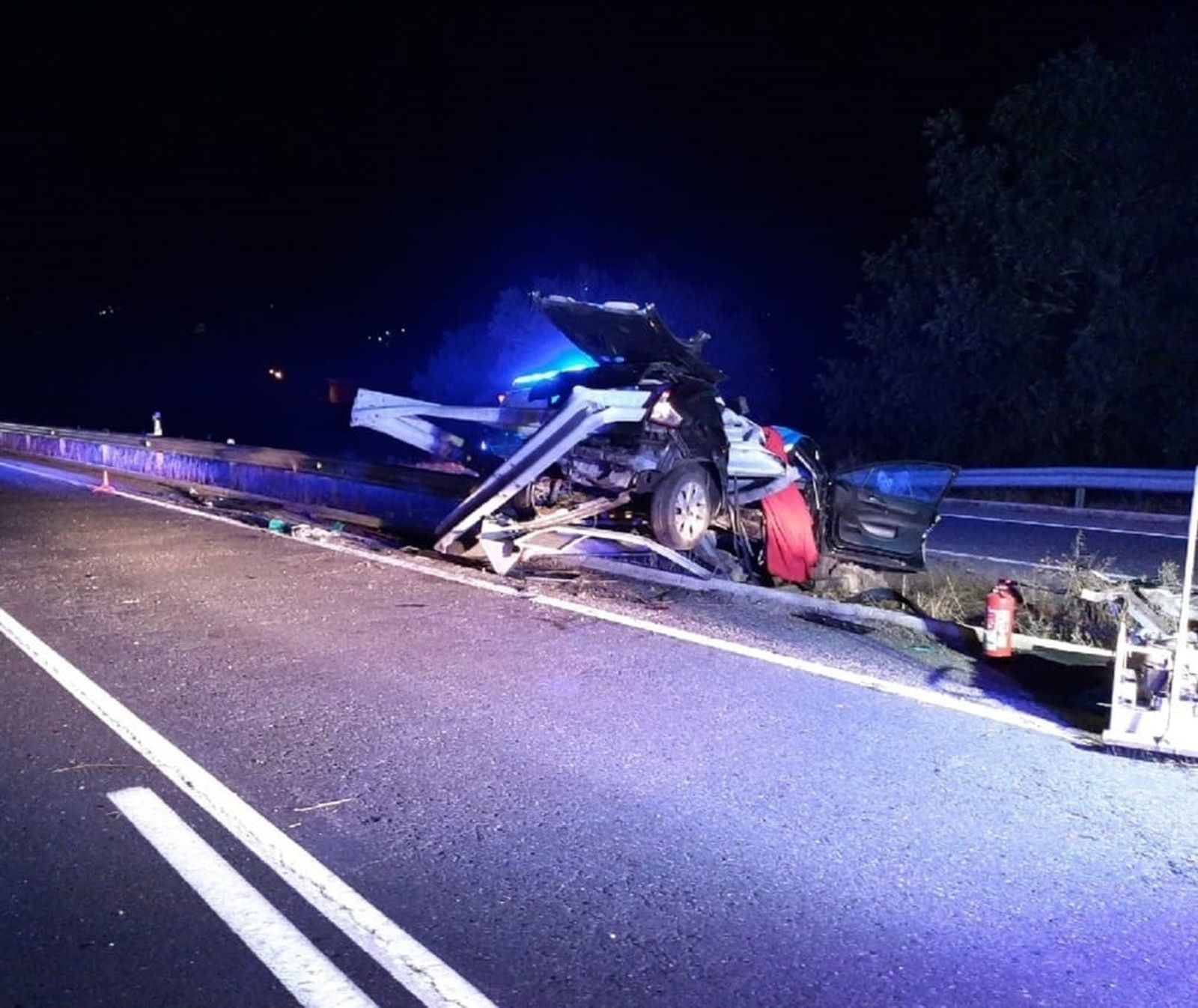 Accidente en Chantada (Lugo) provocado por un jabalí