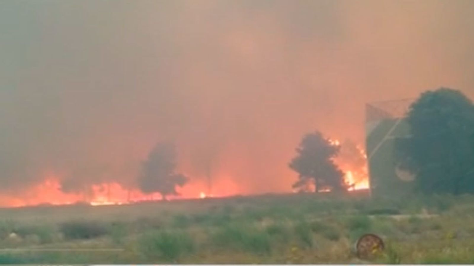 Invendio forestal en Navalilla, en Segovia