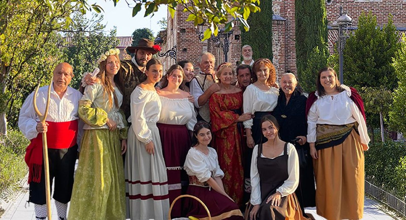 Actores participantes en la ruta por la historia y patrimonio barroco de Móstoles